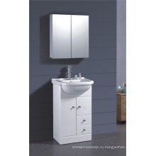 ПВХ Белый Покрашенный шкаф ванной комнаты (Б-1317)
